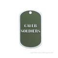 Caleb Soldiers Personalised Dog Tag Necklaces, Zinc Alloy C